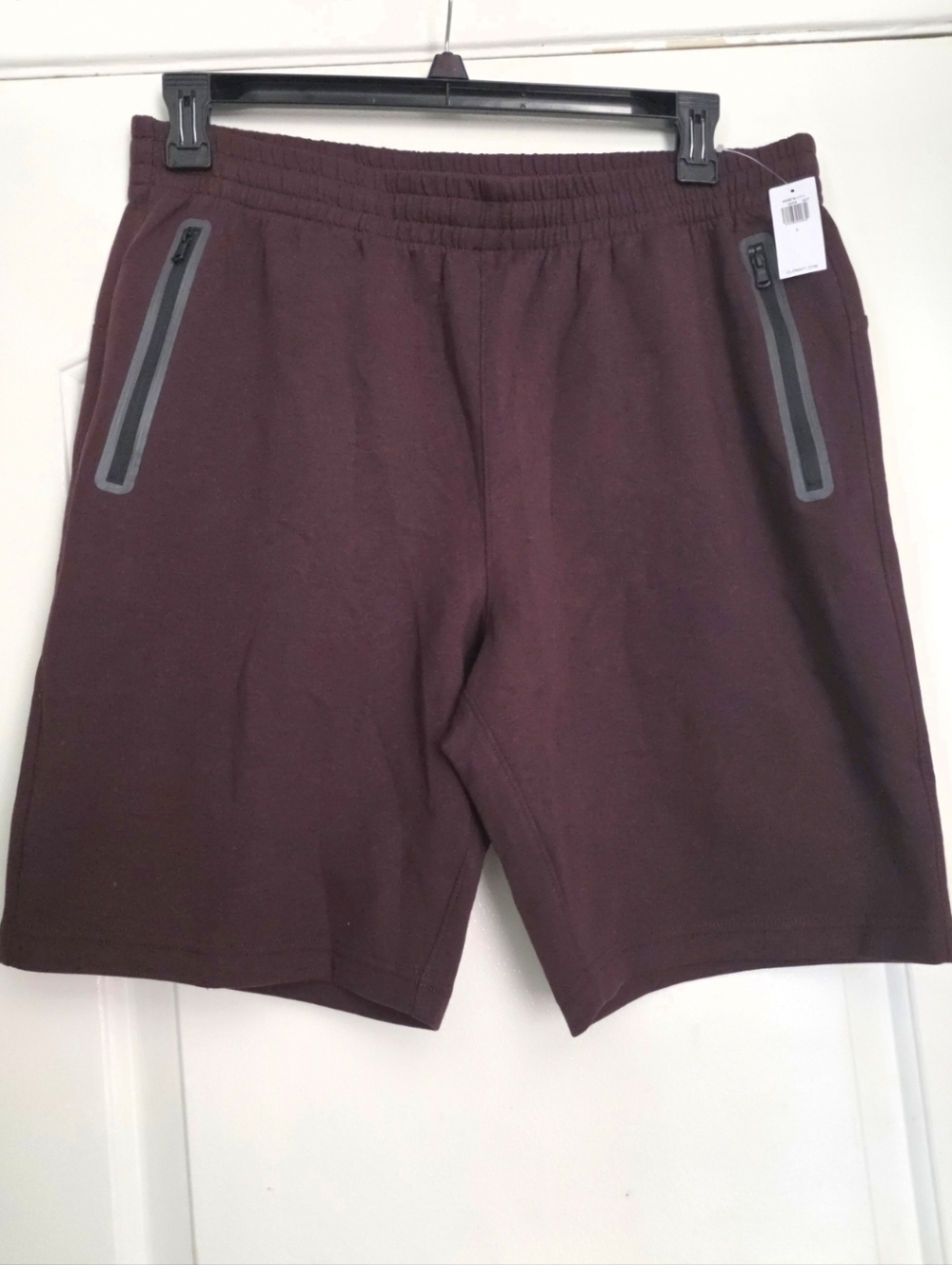 Dynamic Fleece Jogger Shorts --9-inch inseam Men's Large Burgundy